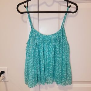 AEROSPOSTALE Sleeveless Pleated Front Blouse
